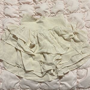 Sincerely Jules Cream Ruffle Skirt